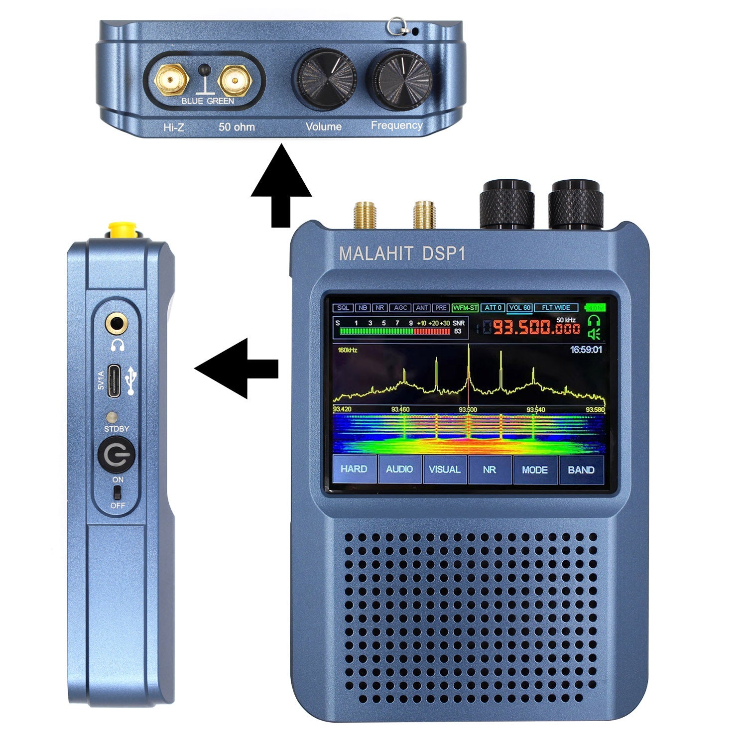 V9 Version 1.10D Malahit-DSP1 SDR Receiver