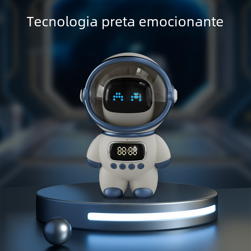 Bluetooth Smart AI Interactive Speaker Clock with Card Slot