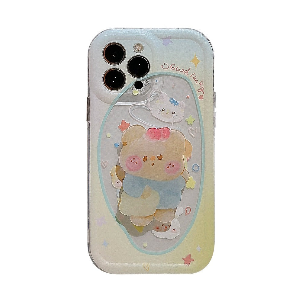 Transparent Cute Fairy Tale iPhone Case with Stand